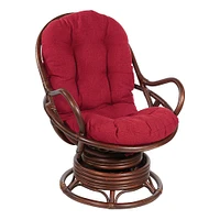 OSP Home Furnishings - Kauai Rattan Swivel Rocker Chair