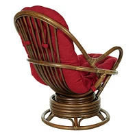 OSP Home Furnishings - Kauai Rattan Swivel Rocker Chair