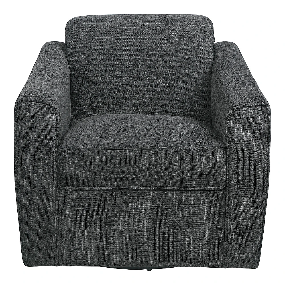 OSP Home Furnishings - Cassie Swivel Arm Chair - Charcoal