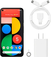 Google - Geek Squad Certified Refurbished Pixel 5 5G 128GB (Unlocked) - Just Black