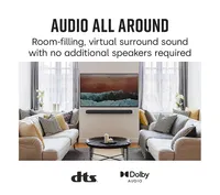 Polk Audio - React Soundbar with Dolby & DTS Virtual 3D Surround Sound - Black