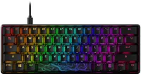 HyperX - Alloy Origins 60% Wired Mechanical Linear Red Switch Gaming Keyboard and RGB Back Lighting - Black