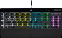 CORSAIR - K55 RGB Pro Full-size Wired Dome Membrane Gaming Keyboard with Elgato Stream Deck Software Integration - Black