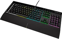 CORSAIR - K55 RGB Pro Full-size Wired Dome Membrane Gaming Keyboard with Elgato Stream Deck Software Integration - Black