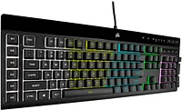 CORSAIR - K55 RGB Pro Full-size Wired Dome Membrane Gaming Keyboard with Elgato Stream Deck Software Integration - Black