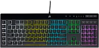 CORSAIR - K55 RGB Pro Full-size Wired Dome Membrane Gaming Keyboard with Elgato Stream Deck Software Integration - Black