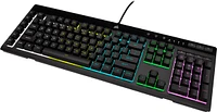 CORSAIR - K55 RGB Pro Full-size Wired Dome Membrane Gaming Keyboard with Elgato Stream Deck Software Integration - Black