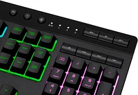 CORSAIR - K55 RGB Pro Full-size Wired Dome Membrane Gaming Keyboard with Elgato Stream Deck Software Integration - Black