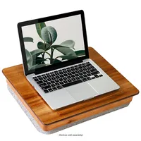 Rossie Home - Acacia Easel Lap Desk with Storage for 15.6 Laptop - Natural