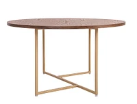 Elle Decor - Ines Round Coffee Table - Walnut