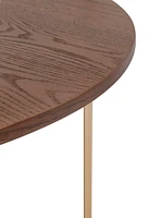 Elle Decor - Ines Round Coffee Table - Walnut