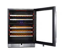 Avanti - Elite Series 47 Bottle Single Zone Wine Cooler - Stainless Steel