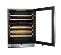 Avanti - Elite Series 47 Bottle Single Zone Wine Cooler - Stainless Steel