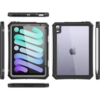 SaharaCase - Water-Resistant Case for Apple iPad Mini (6th Generation 2021) - Black