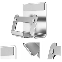 SaharaCase - Wall Mount for Most Cell Phones and Tablets up to 9" - Silver