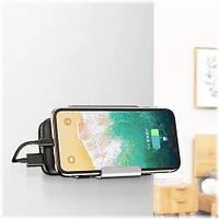 SaharaCase - Wall Mount for Most Cell Phones and Tablets up to 9" - Silver