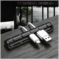 SaharaCase - USB Cable Holder Organizer (4-Pack) - Black