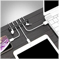 SaharaCase - USB Cable Holder Organizer (4-Pack) - Black