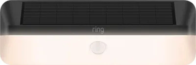 Ring - Smart Solar Wall Light - Black