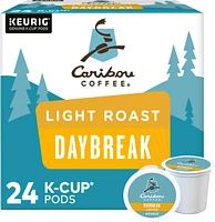 Caribou Coffee - Daybreak Morning Blend K-Cup Pods, Light Roast, 24 Count