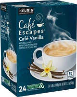 Café Escapes - Café Vanilla K-Cup Pods, 24 Count