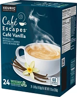 Café Escapes - Café Vanilla K-Cup Pods, 24 Count