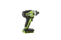 Greenworks - 24-Volt Cordless Brushless 1/4" Impact Driver (2 x 1.5Ah USB Batteries and Charger Included) - green