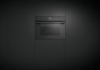 Fisher & Paykel - Minimal 23.5" Built-In Single Electric Convection Wall Oven - Black