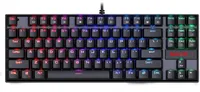 REDRAGON - Kumara K552 RGB Wired TKL Gaming Mechanical Blue Switch Keyboard with RGB Backlighting - Black