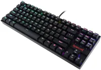 REDRAGON - Kumara K552 RGB Wired TKL Gaming Mechanical Blue Switch Keyboard with RGB Backlighting - Black