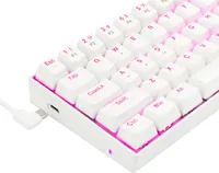 REDRAGON - K630W Dragonborn TKL Wired Gaming Mechanical Brown Switch Keyboard with Backlighting - White