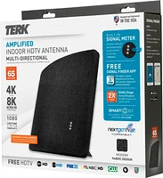 TERK - Amplified Multi-Directional Indoor HDTV Antenna - Black