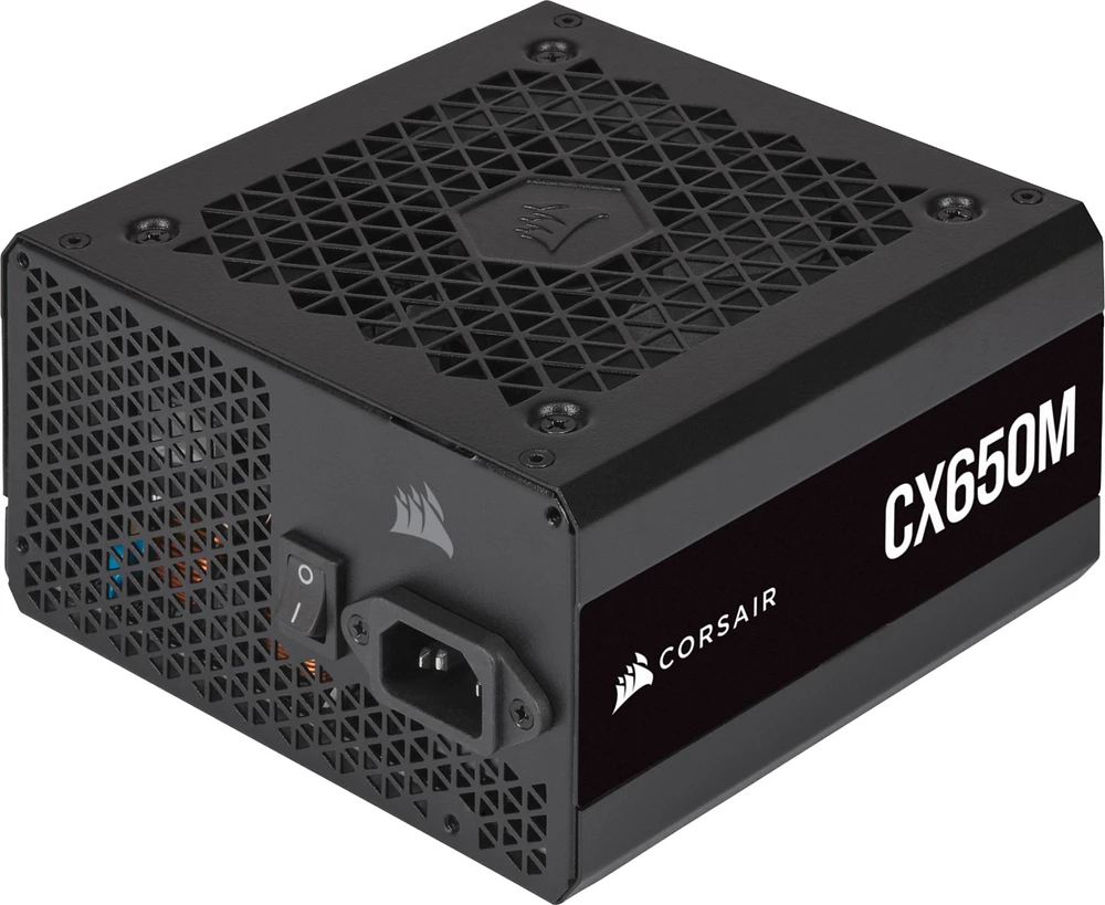 CORSAIR - CX-M Series CX650M Semi-Modular Low-Noise ATX Power Supply - Black