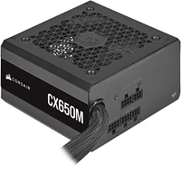 CORSAIR - CX-M Series CX650M Semi-Modular Low-Noise ATX Power Supply - Black