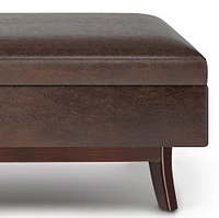 Simpli Home - Owen Rectangular Storage Ottoman