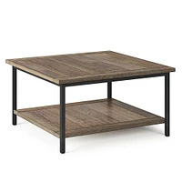 Simpli Home - Skyler Square Coffee Table - Beach Brown