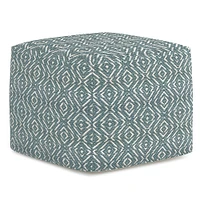 Simpli Home - Graham Square Pouf