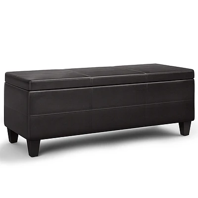 Simpli Home - Avalon Lift Top Rectangular Storage Ottoman