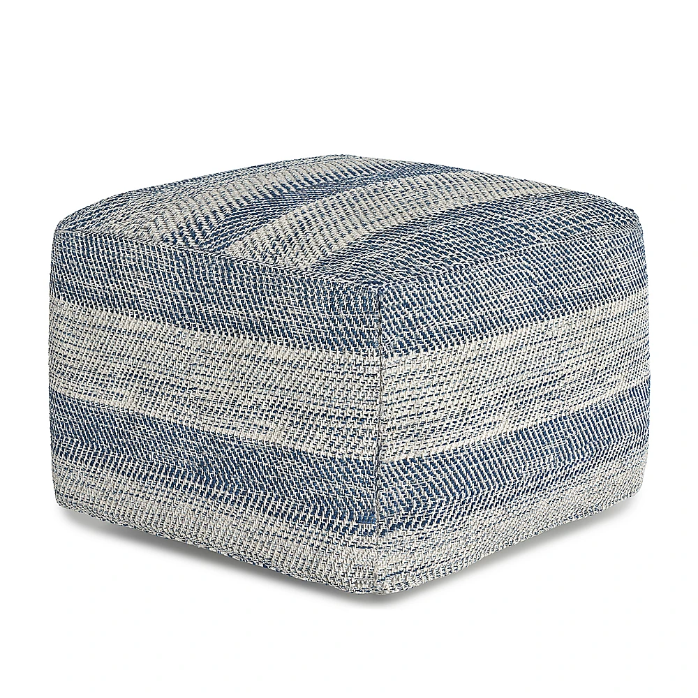 Simpli Home - Clay Square Pouf