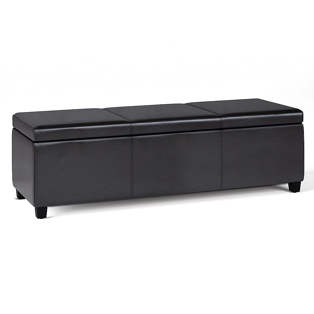 Simpli Home - Avalon Storage Ottoman Bench