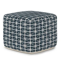 Simpli Home - Noreen Square Pouf