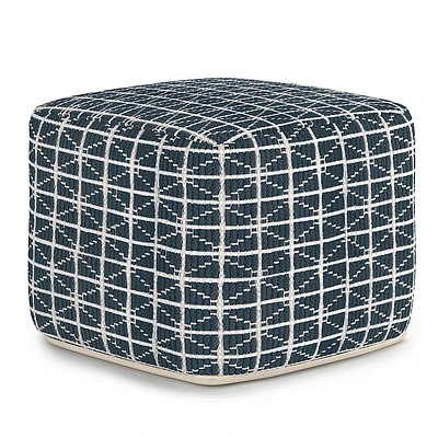 Simpli Home - Noreen Square Pouf