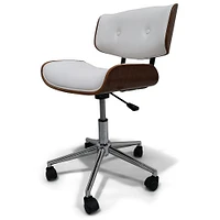 Simpli Home - Dax Bentwood Office Chair - White