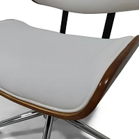 Simpli Home - Dax Bentwood Office Chair - White