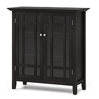 Simpli Home - Bedford SOLID WOOD 39 inch Wide Transitional Medium Storage Cabinet in - Hickory Brown