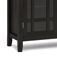 Simpli Home - Bedford SOLID WOOD 39 inch Wide Transitional Medium Storage Cabinet in - Hickory Brown