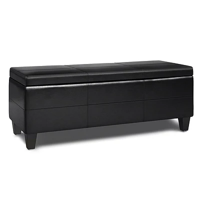 Simpli Home - Afton Storage Ottoman Bench