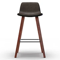 Simpli Home - Addy 26 inch Counter Stool (Set of 2) - Distressed Brown