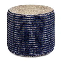 Simpli Home - Larissa Round Braided Pouf