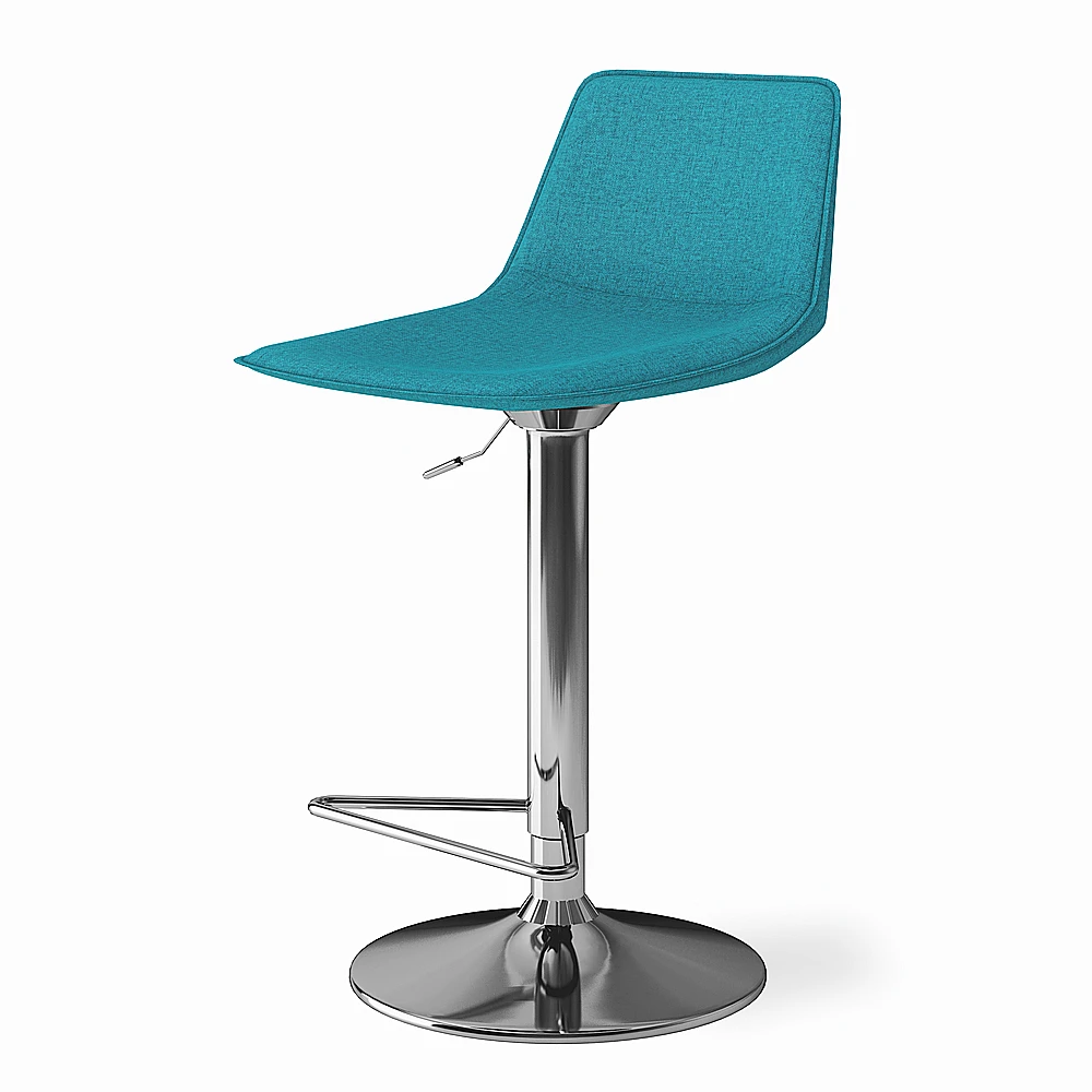 Simpli Home - Hopkins Adjustable Bar Stool - Aqua Blue